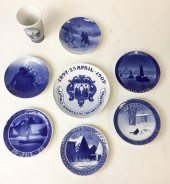 DANISH POTTERY GROUPINGRoyal C