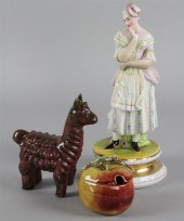 DANISH POTTERY MODEL OF AN ALP