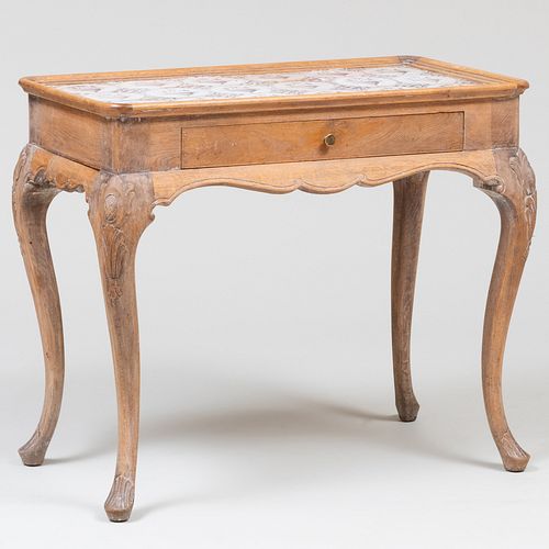 DANISH ROCOCO STYLE LIMED OAK TABLE