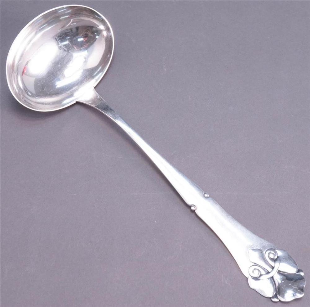 DANISH SILVER LADLE, CHRISTIAN F.