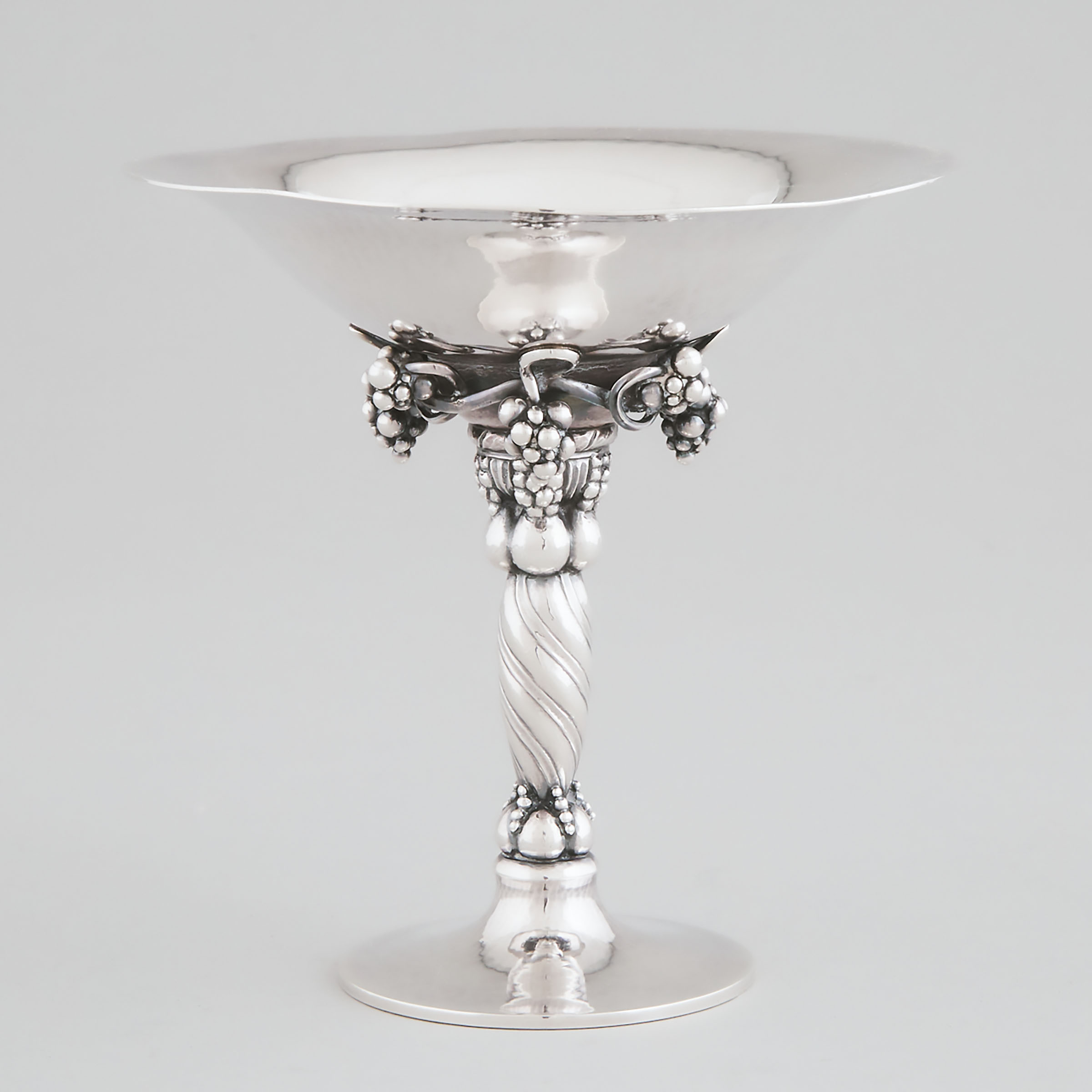 Danish Silver Pedestal Footed
