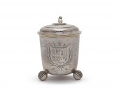 DANISH SILVER PEG TANKARD, 17T