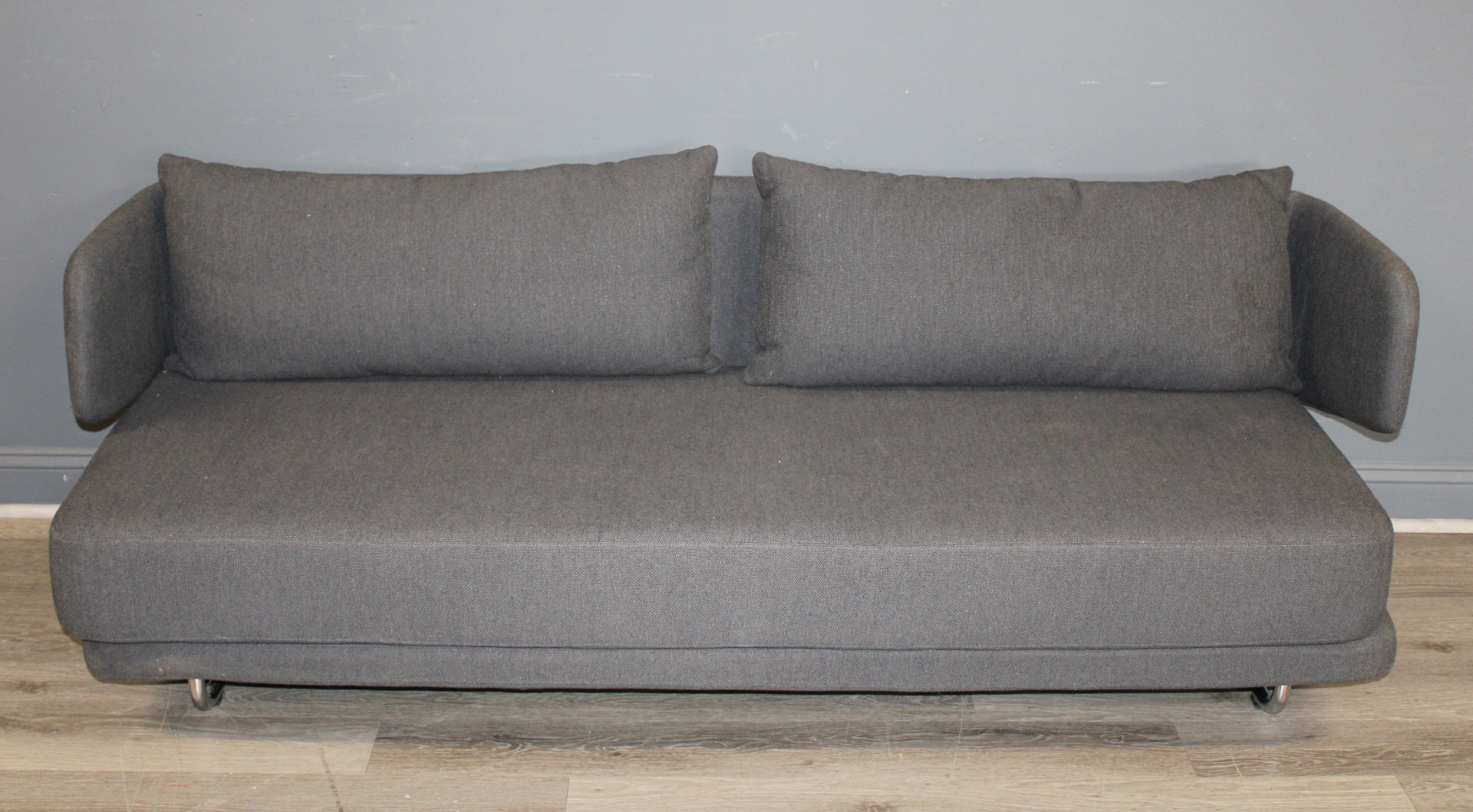 DANISH "SOFTLINE" UPHOLSTERED SOFA.