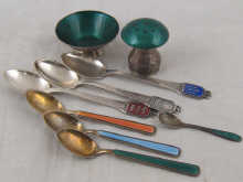 Danish sterling silver. A green