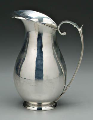 Danish style sterling pitcher, pear