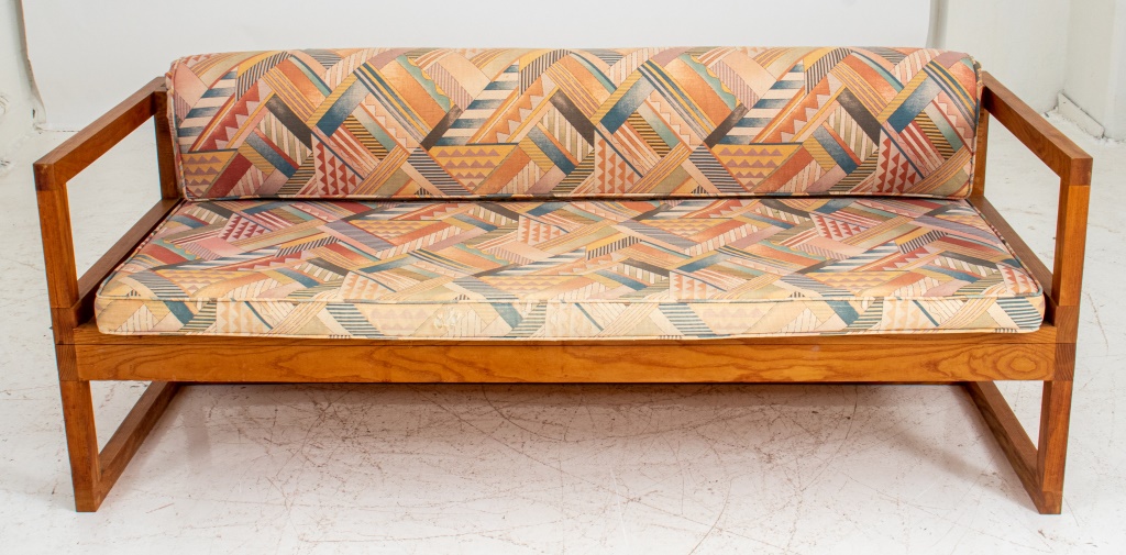 DANISH STYLE UPHOLSTERED FUTON -