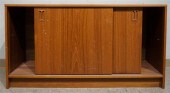 DANISH TEAK CREDENZA; 25.75 X