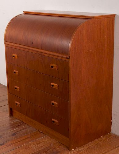 DANISH TEAK CYLINDER DESKTeak