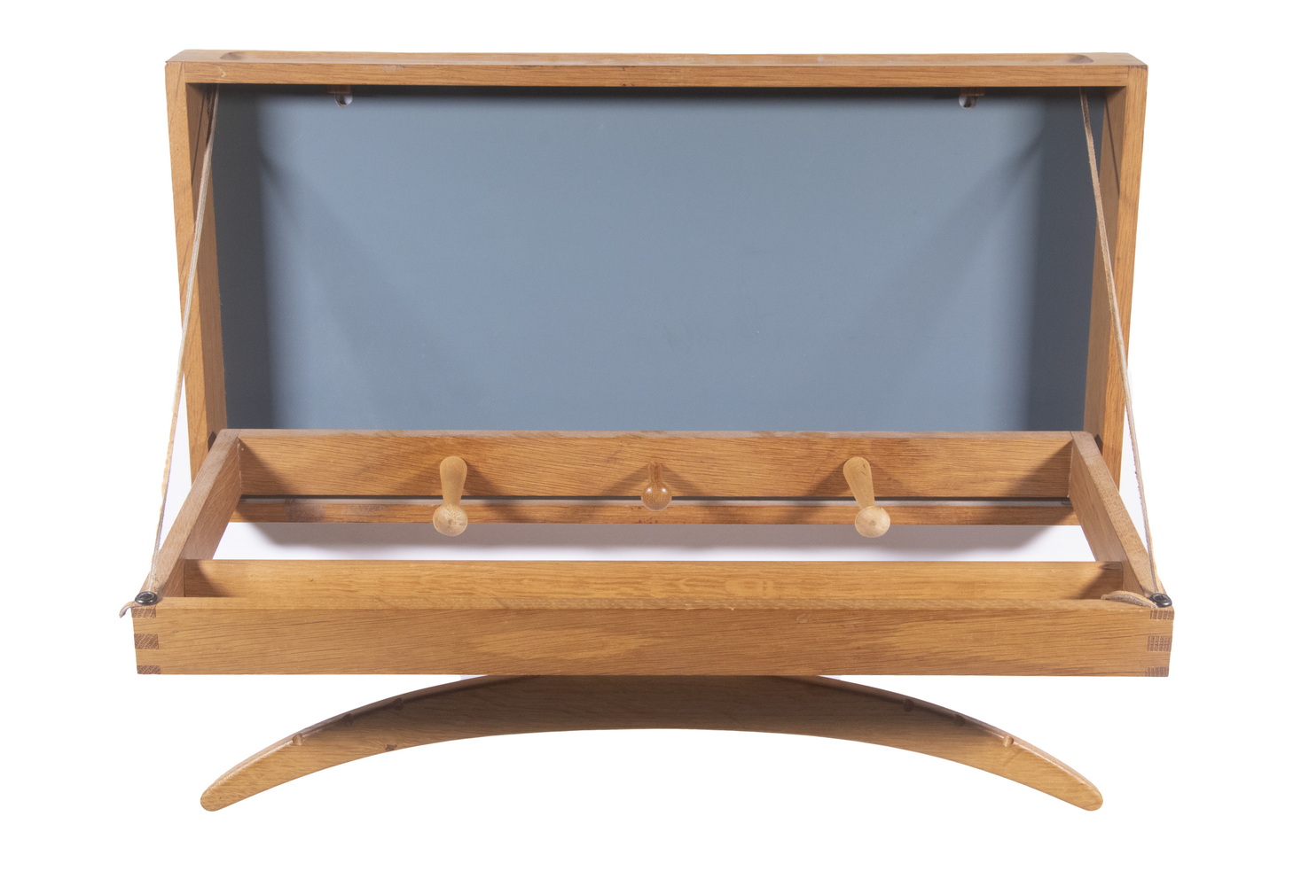 DANISH TEAK FOLDING WALL VALET
