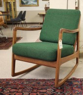 DANISH TEAK MCM ROCKING CHAIRD