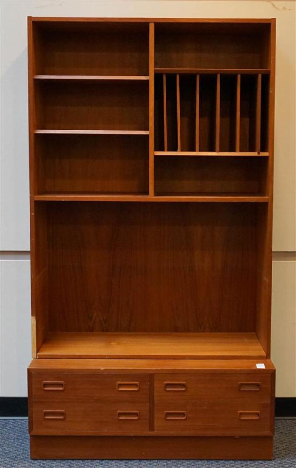 DANISH TEAK OPEN SHELF ON LOW