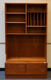 DANISH TEAK OPEN SHELF ON LOW