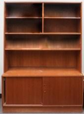 DANISH TEAK TWO-PART CHINA CAB