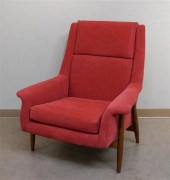 DANISH TEAK UPHOLSTERED LOUNGE