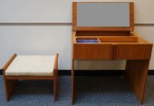 DANISH TEAK VANITY WITH MIRROR