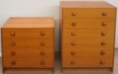 DANISH TEAK VENEER SIX-DRAWER