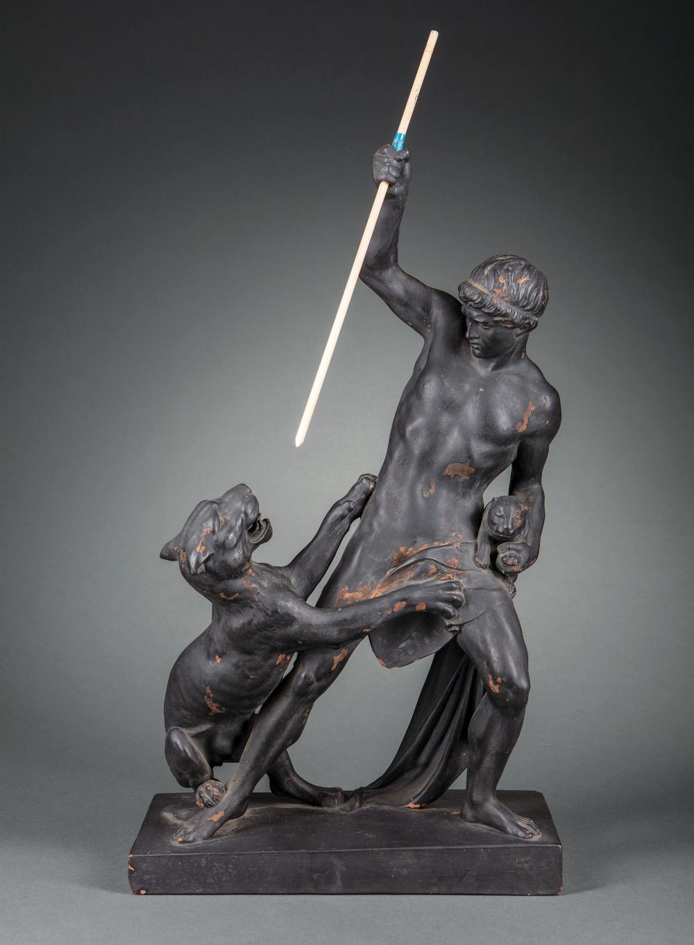 DANISH TERRACOTTA OF A MAN STEALING