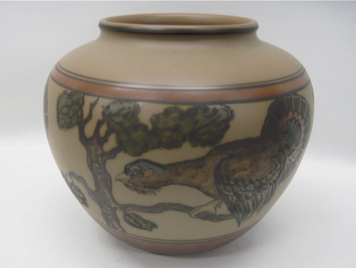 DANISH TERRACOTTA POTTERY VASE