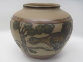 DANISH TERRACOTTA POTTERY VASE