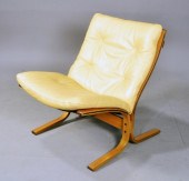 DANISH YELLOW LEATHER CHAIRDan