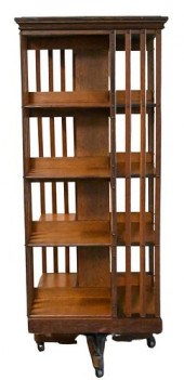 DANNER OAK REVOLVING BOOKCASED