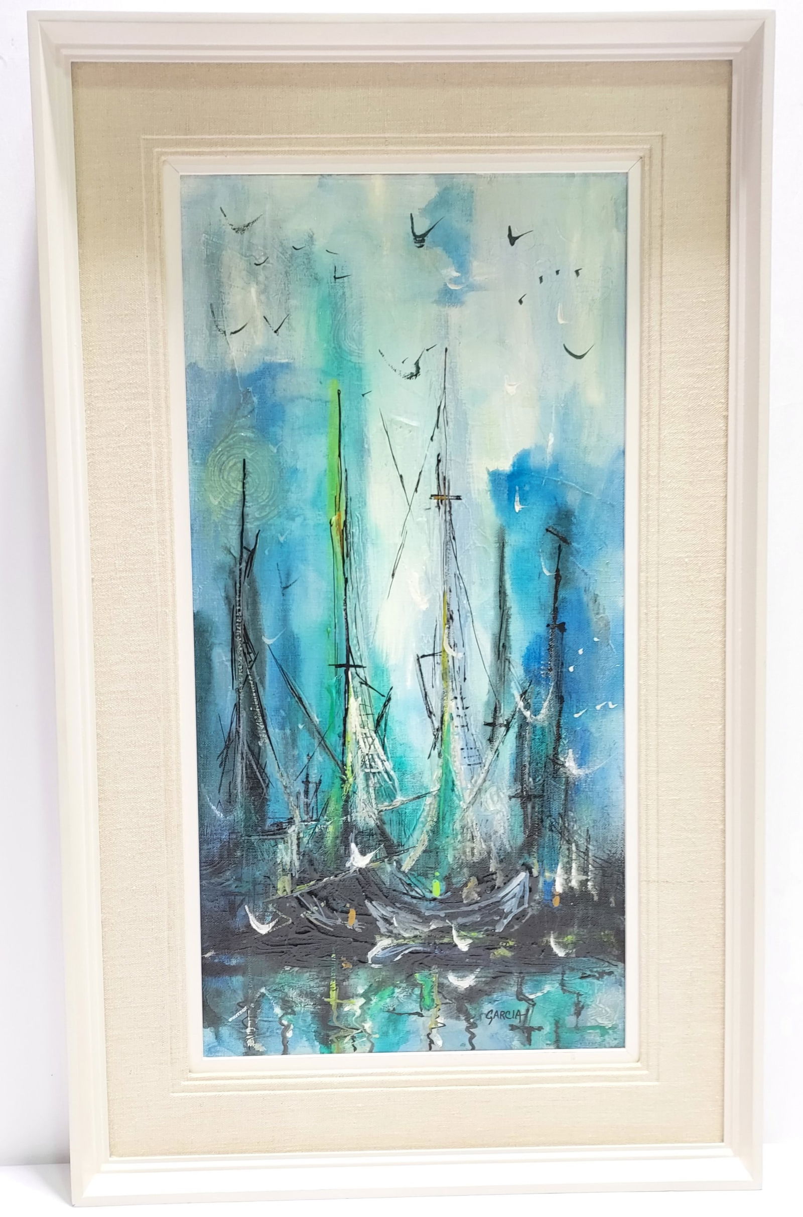 DANNY GARCIA MIXED MEDIA PAINTING