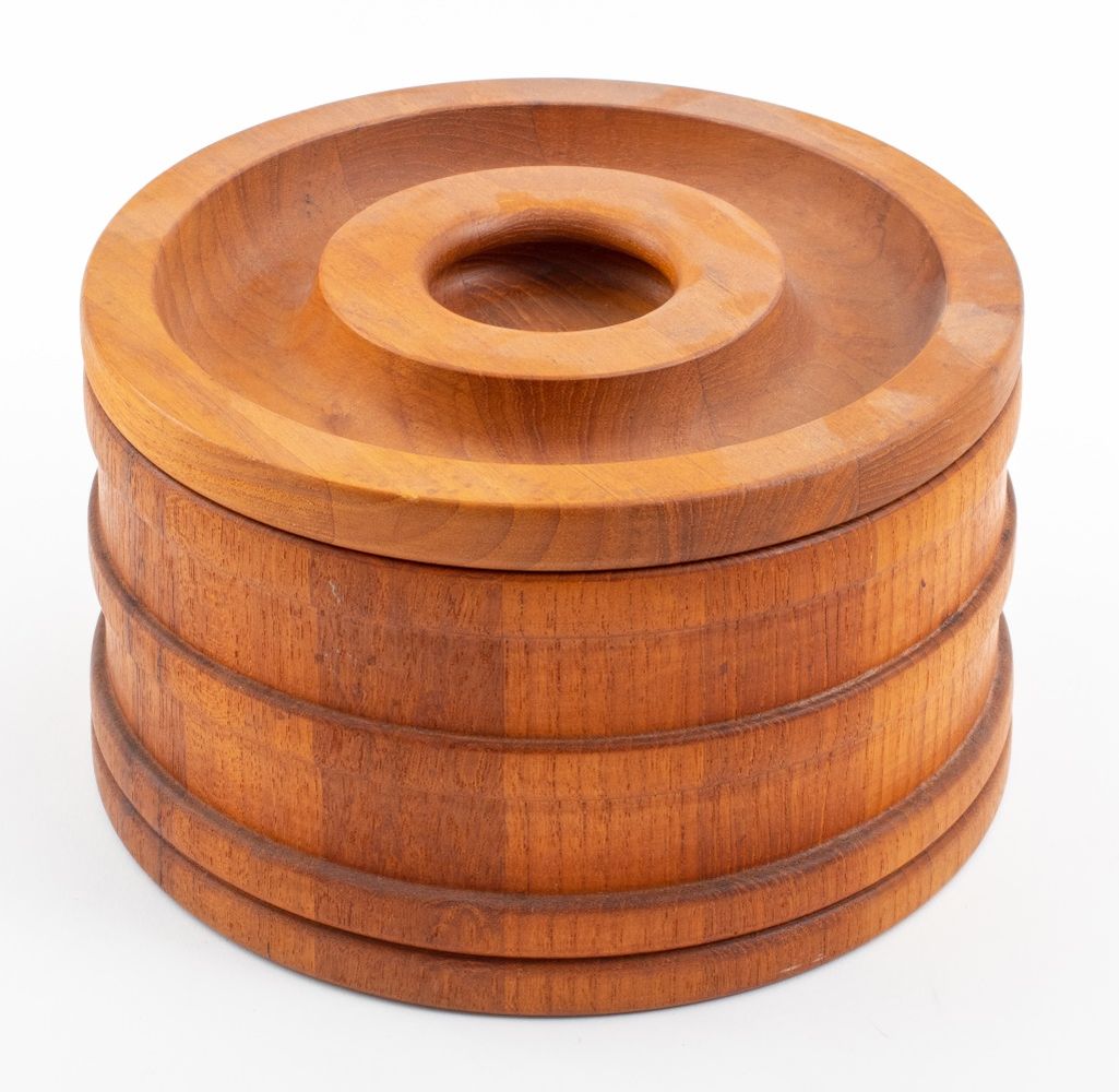 DANSK DESIGNS WOODEN ICE BUCKET