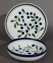 DANSK HAND-PAINTED CERAMIC BOW