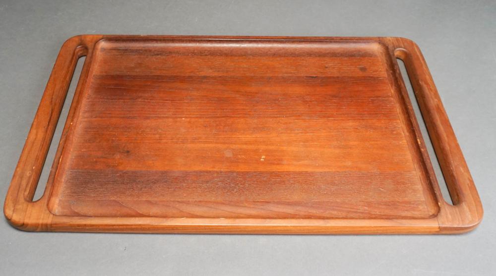 DANSK TEAK TWO-HANDLE TRAY, 24.75 X