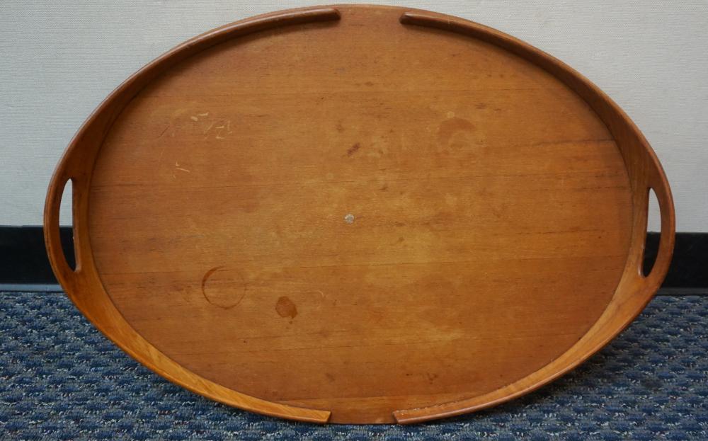 DANSK TEAK TWO-HANDLE TRAY, L:
