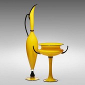 Dante Marioni. Yellow and Blac