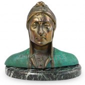 "DANTES" BRONZE BUSTDESCRIPTIO