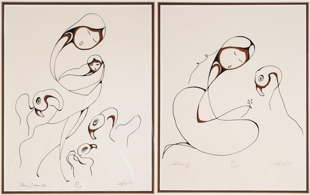 DAPHNE ODJIG, (2) SERIGRAPH