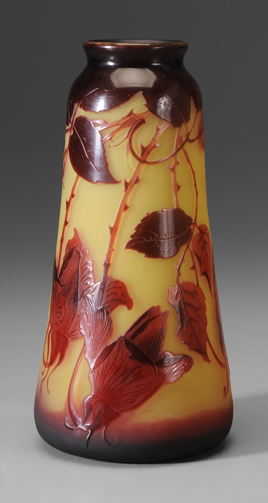 D'Argental Art Glass Vase French,