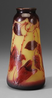 D'Argental Art Glass Vase Fren