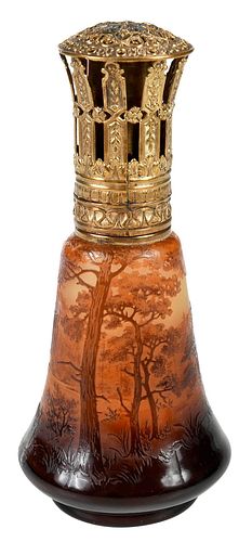D'ARGENTAL CAMEO GLASS "LAMPE