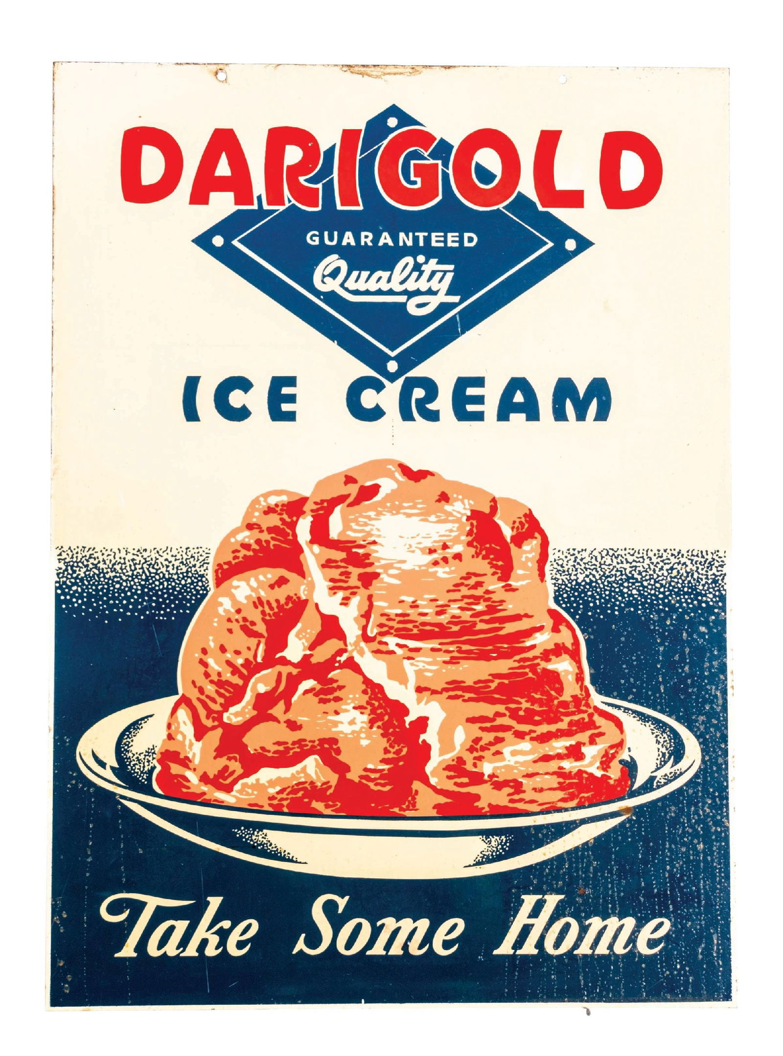 DARIGOLD ICE CREAM PAINTED METAL
