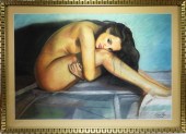 DARIO ROJAS NUDE WOMAN PASTEL