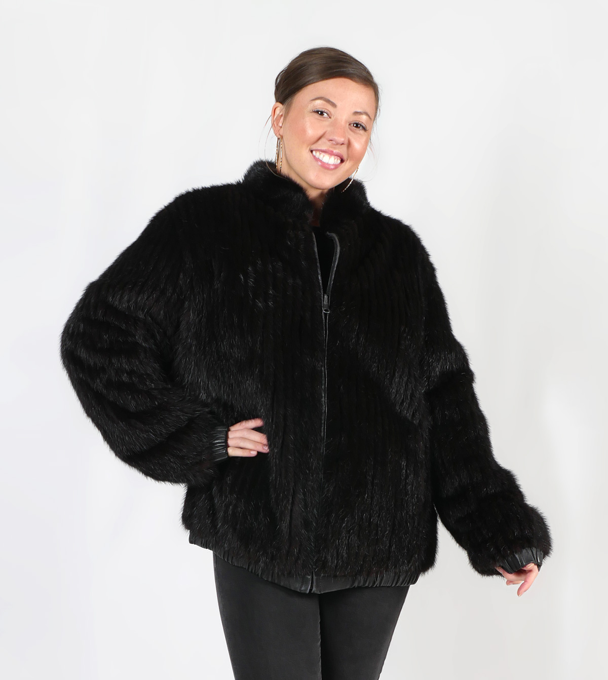 DARK BROWN REVERSIBLE RANCH MINK
