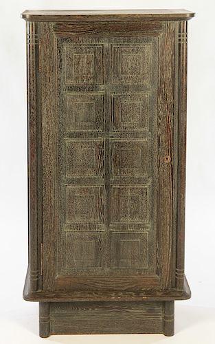DARK CERUSED OAK FRENCH SINGLE DOOR