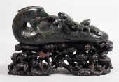 DARK GREEN HARDSTONE MODEL OF