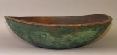 DARK GREEN TURNED AND PAINTED