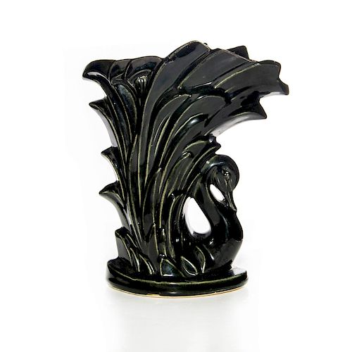 DARK LUSTER MCCOY POTTERY SWAN