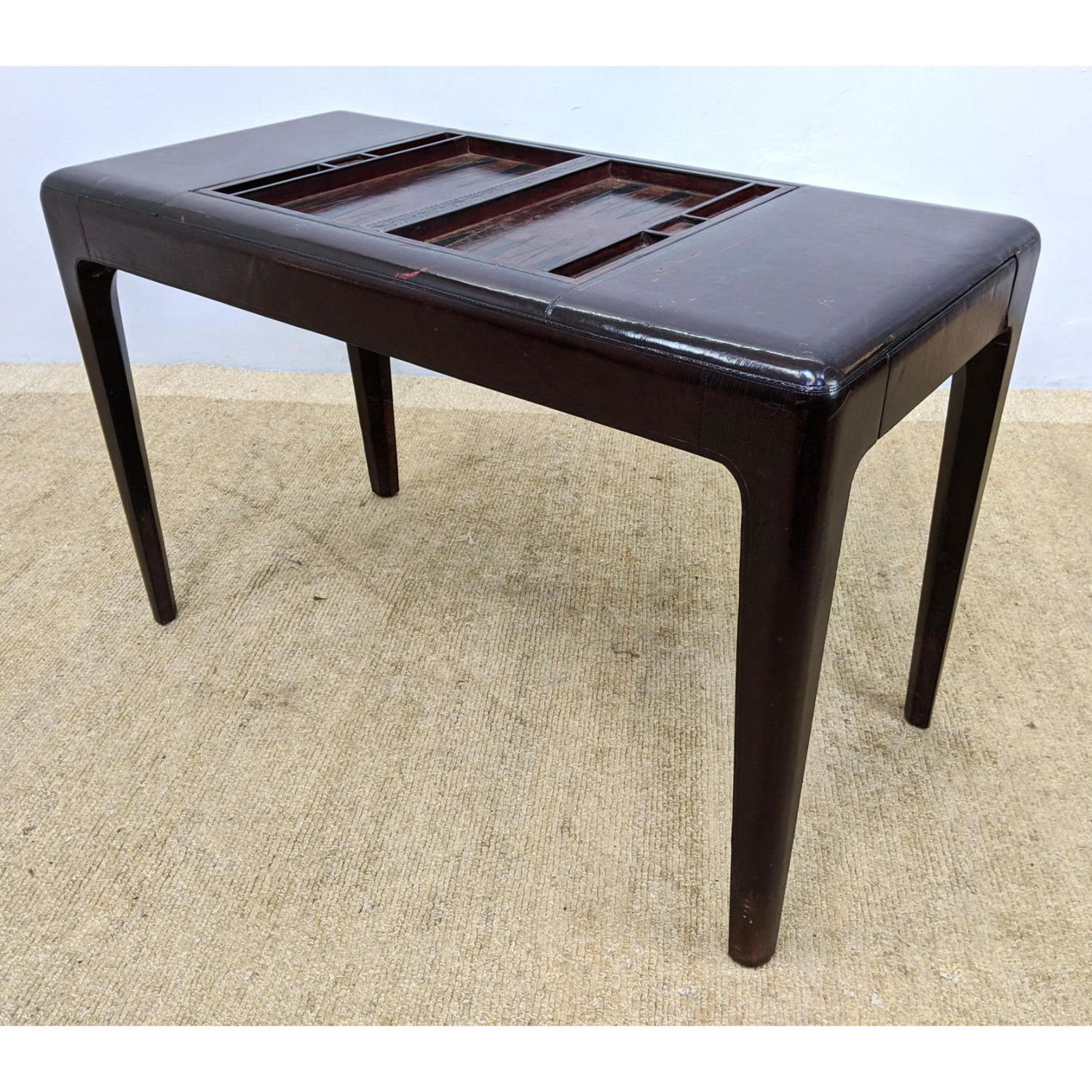 Dark Stained Leather Wrapped