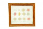 DARNING SAMPLER.  Wilhelmine T