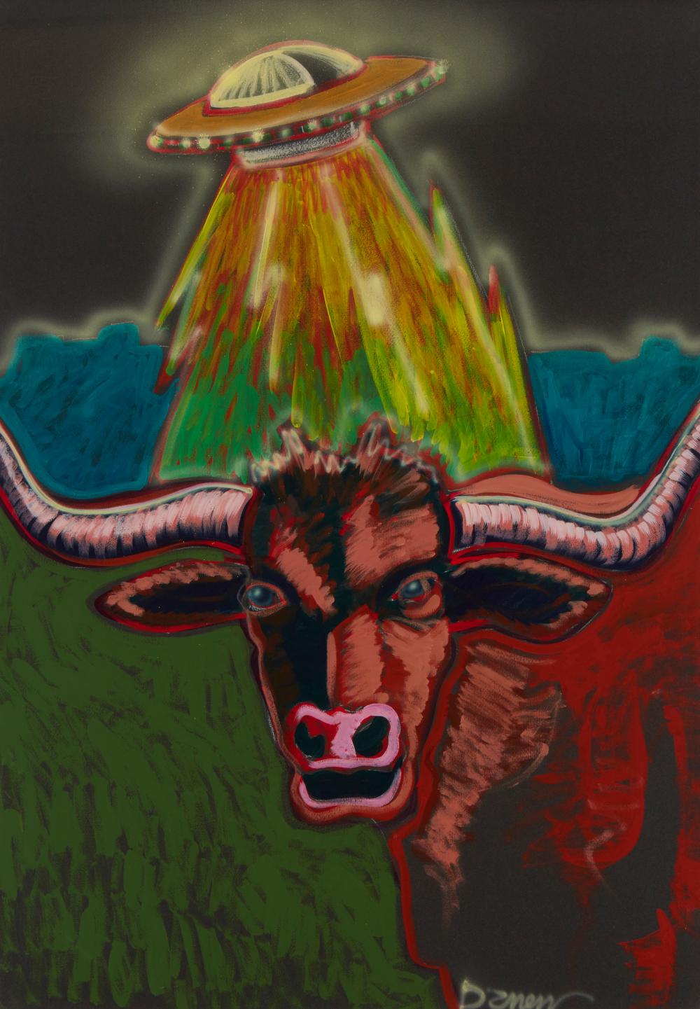 DARREN VIGIL GRAY (B. 1959), COW