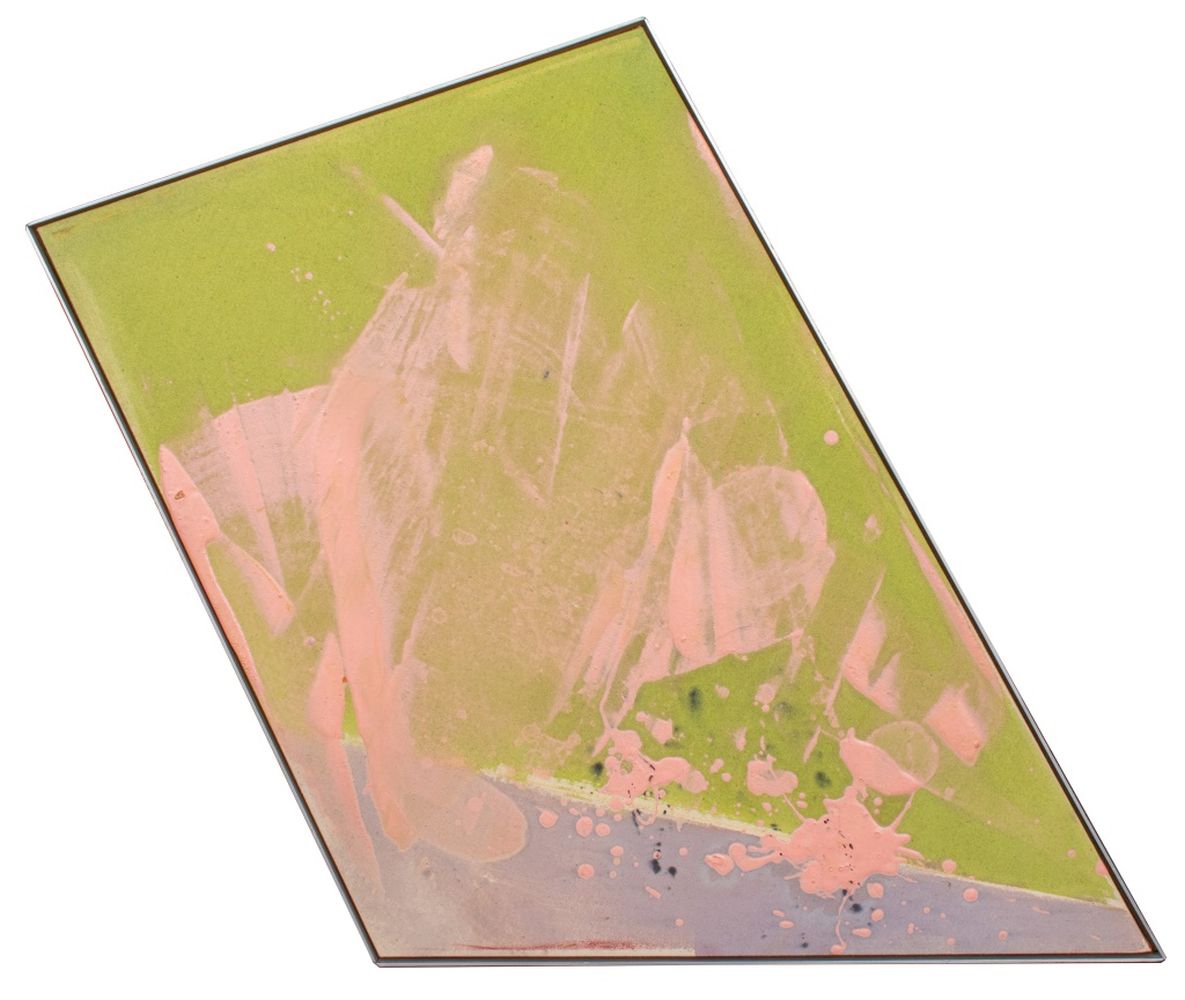DARRYL HUGHTO "SALMON" ACRYLIC ON
