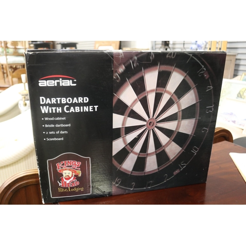 Dart board in box
