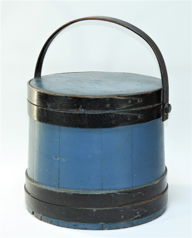 DATED 1836 NEW ENGLAND BLUE PAINTED
