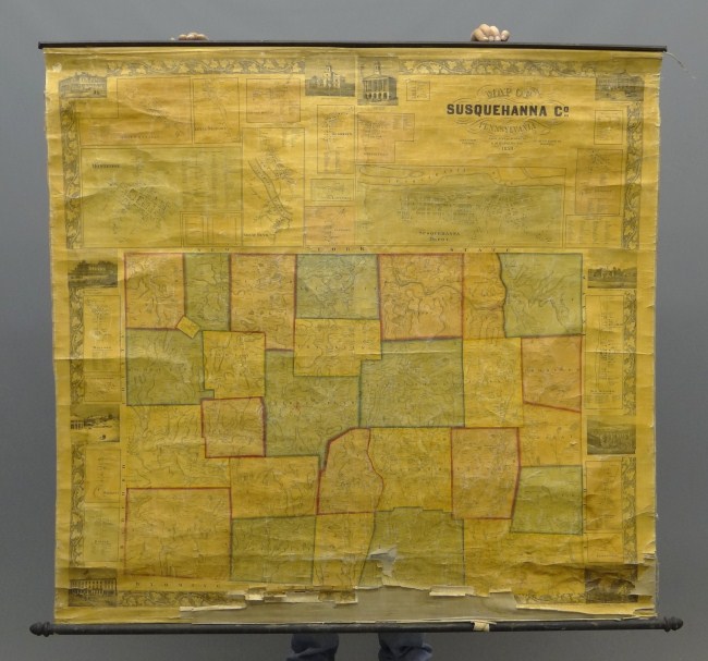 Dated 1858 ''Map Of Susquehanna Co.